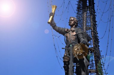 Park Museon Rus İmparatoru Peter İlk için bir anıt 