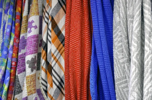 Different fabric to be chosen for the individual interior — Stock Photo, Image