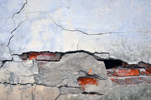 Lege oude bakstenen muur textuur. Een beschilderd wandoppervlak. Grungy brede Brickwall. — Stockfoto