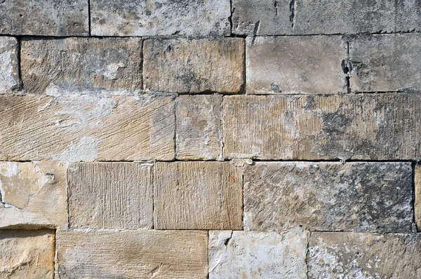 Boş Eski Tuğla Duvar Doku. Boyalı Sıkıntılı Duvar Yüzeyi. — Stok fotoğraf
