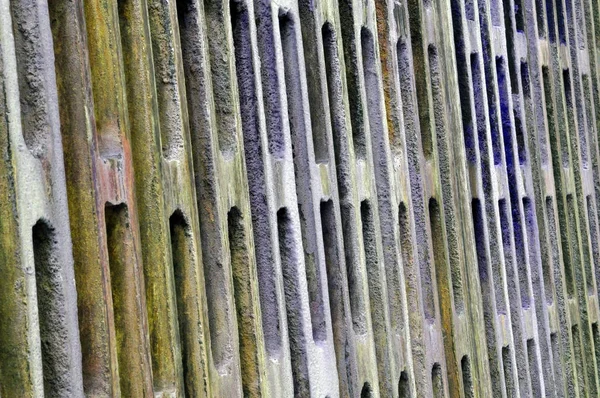 Grunge rejilla de metal oxidado. Enmarcado con una noble pátina . — Foto de Stock