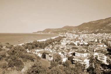 Alanya şehrinin güzel manzarası, Türkiye.