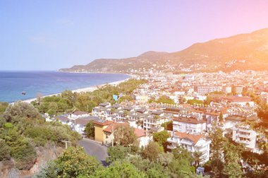 Alanya şehrinin güzel manzarası, Türkiye.