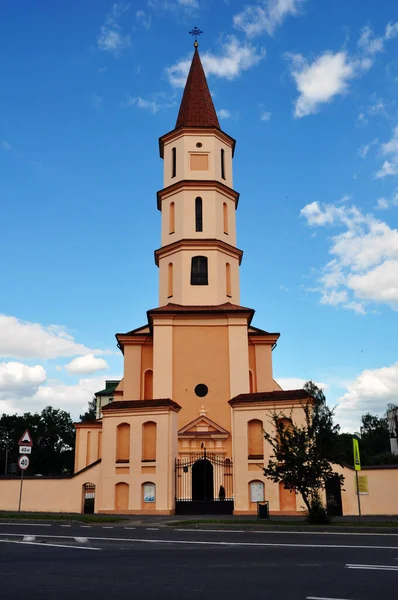 Trinity Church in Ruzhany, Belarus. Famous historical landmark.