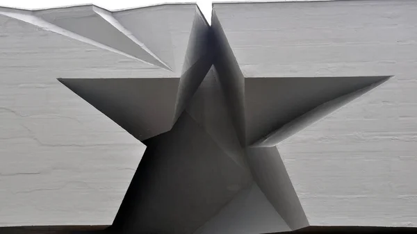 Entrada na forma da estrela para a fortaleza de Brest, famoso marco dedicado aos defensores durante a Segunda Guerra Mundial — Fotografia de Stock