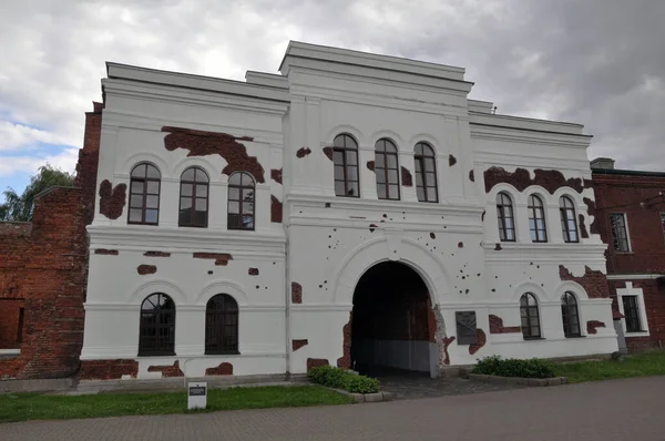 Brest Wit Rusland Inner Gevel Van Kholmsky Gate Van Citadel — Stockfoto