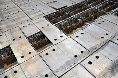 Fabrikada plazma kesimi. Metali kes. Ayrıntıları kes.