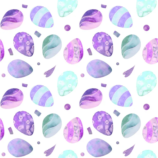 Cute watercolor seamless pattern with easter elements. Its perfect for wallpaper, fabric design, textile design — Stock Photo, Image