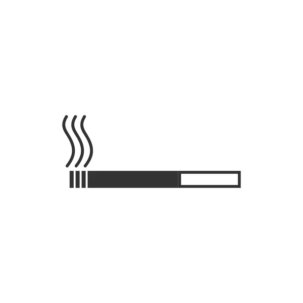 Icono de cigarrillo plano — Vector de stock