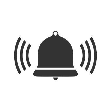 Çan zil ses simgesi düz
