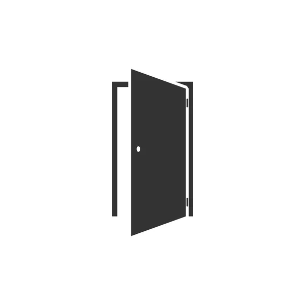 Door icon flat — Stock Vector