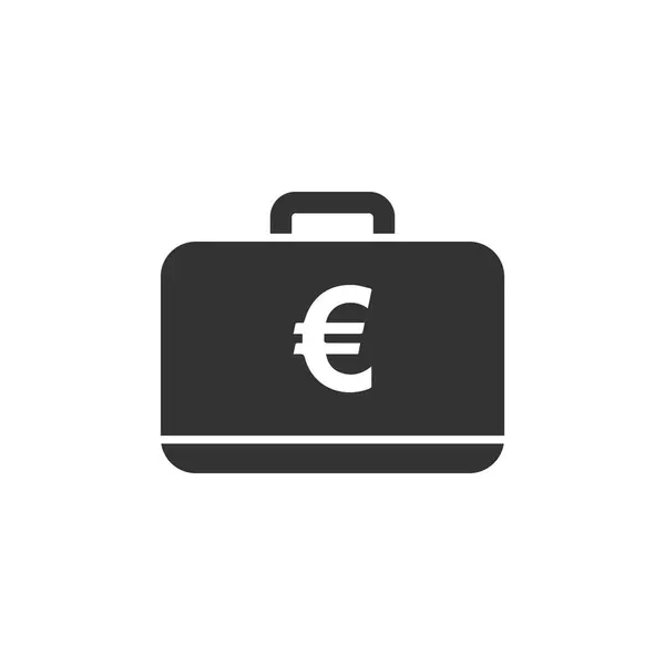 Icône valise plate — Image vectorielle