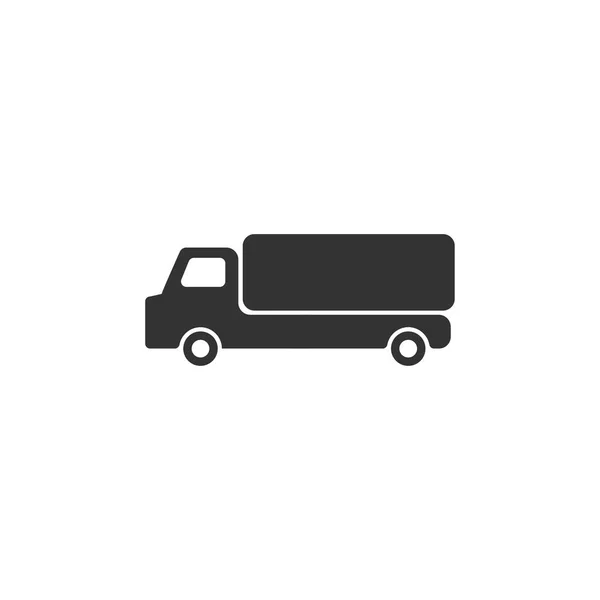 Вантажівка значок плоскі — стоковий вектор