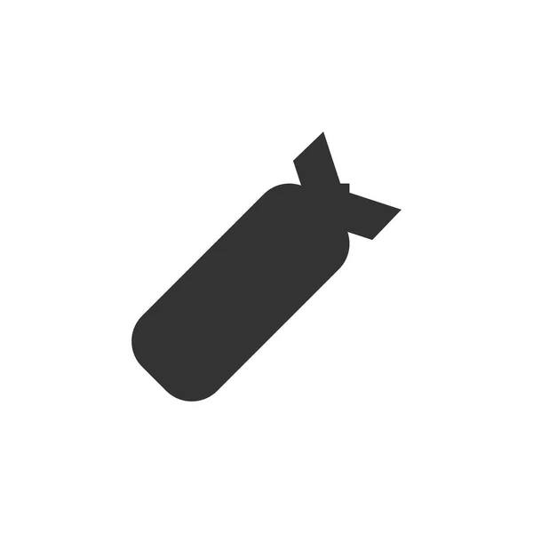 Letecké bomby ikona plochý — Stockový vektor