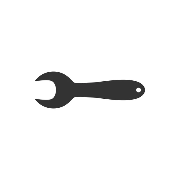 Llave icono plana — Vector de stock