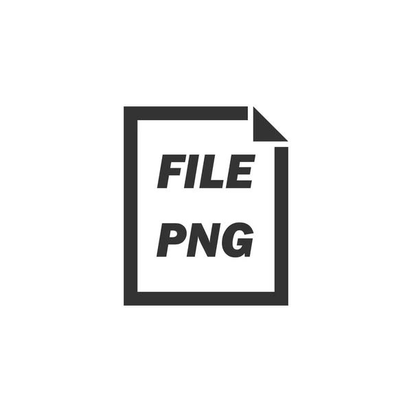 Ikona souboru PNG plochý — Stockový vektor