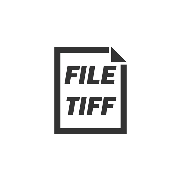 Icono de archivo TIFF plano — Vector de stock