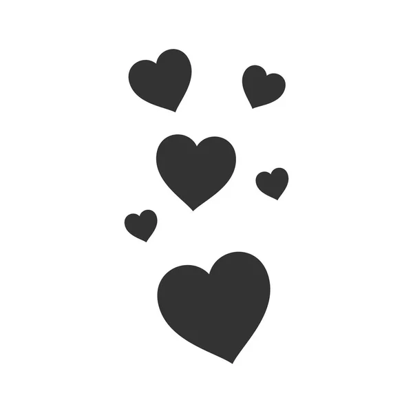 Al igual que, Corazón icono de amor plana — Vector de stock