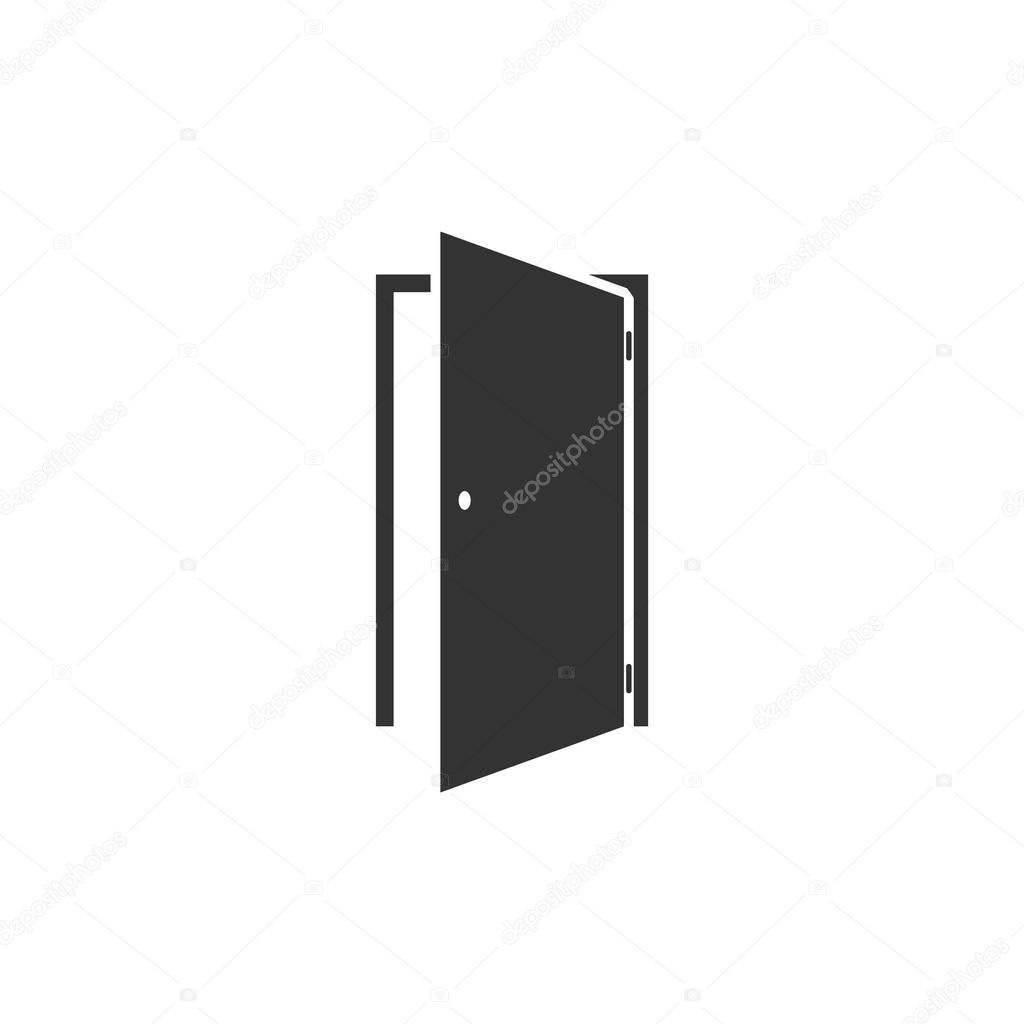 Door icon flat