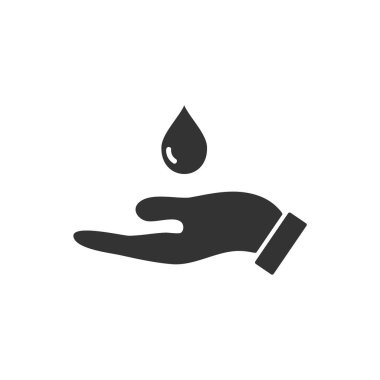 Bırak. Siyah simge düz beyaz arka plan üzerinde