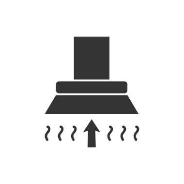 Çok yormak kukuleta. Siyah simge düz beyaz arka plan üzerinde
