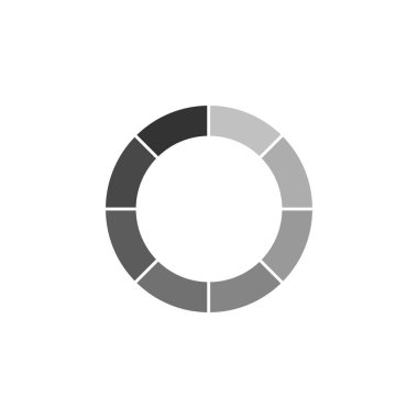 Yükleme çubuğu. Siyah simge düz beyaz arka plan üzerinde