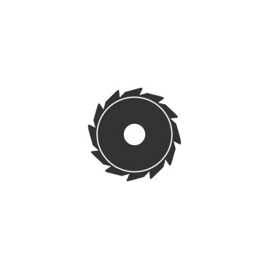 Endüstriyel gördüm. Siyah simge düz beyaz arka plan üzerinde