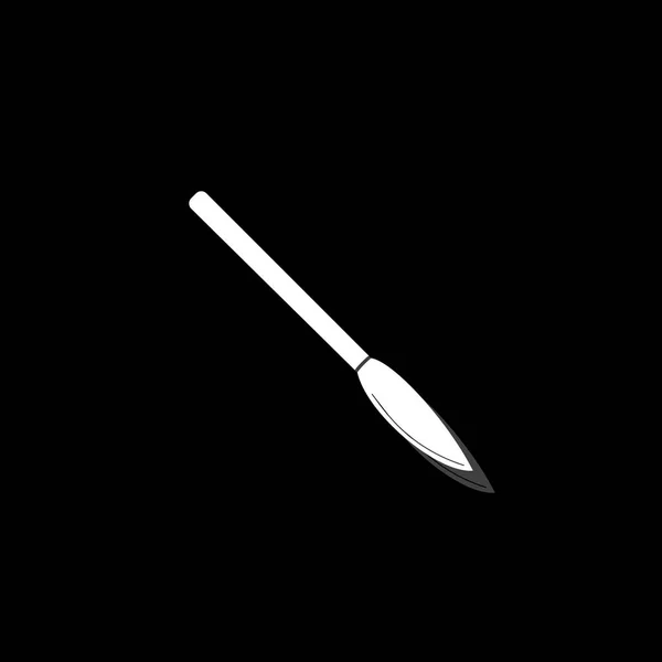 Скальпель Біла Плоска Проста Іконка Тіні — стоковий вектор