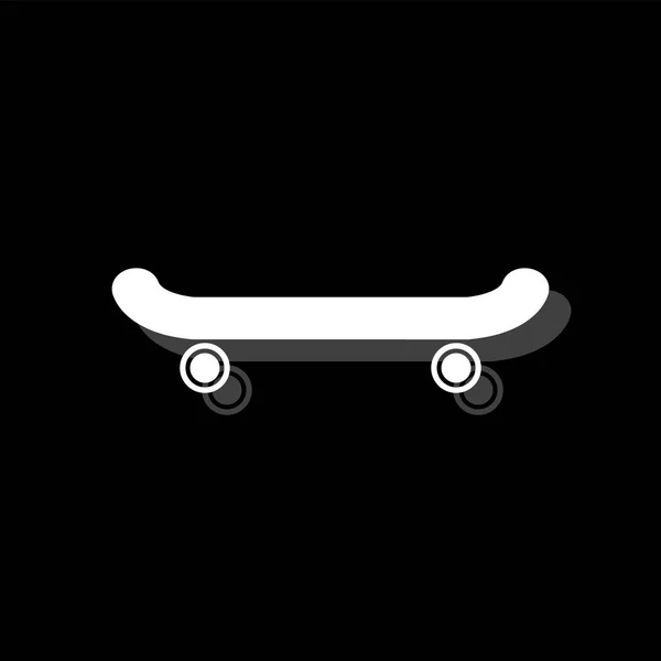 Ícone de skate plana — Vetor de Stock