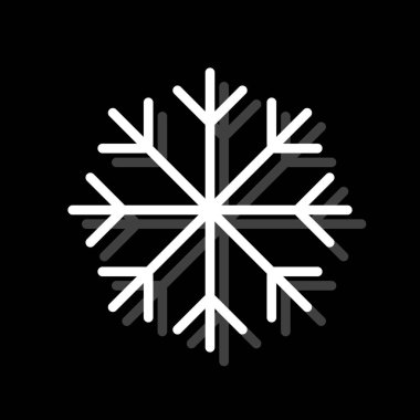 Kar tanesi simgesi düz