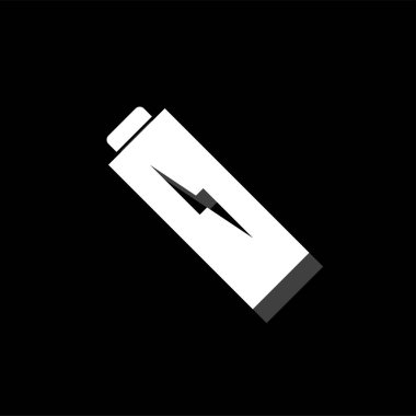 Simge düz pilin şarj edilmesi