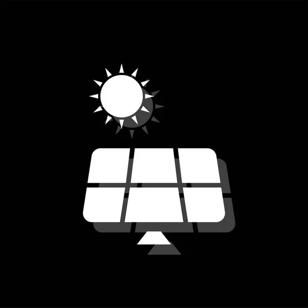 Güneş Paneli simgesini düz — Stok Vektör