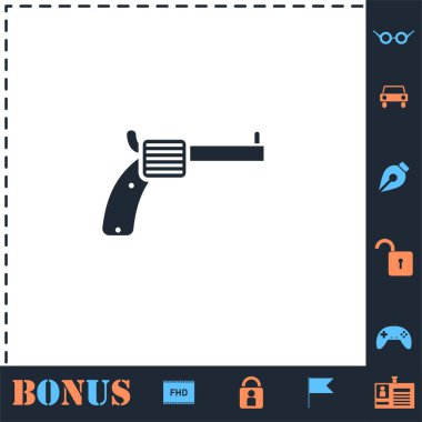 Tabanca simgesi düz