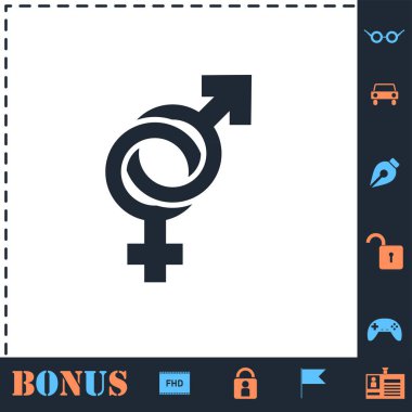 Cinsiyet simgesi düz