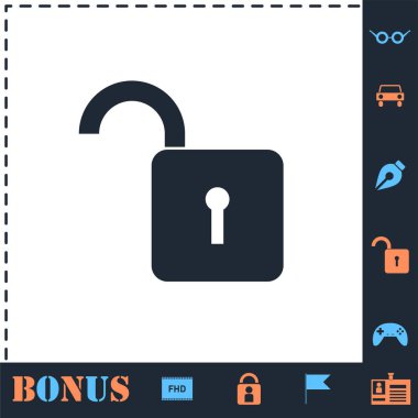 Icon icon düz kilidini