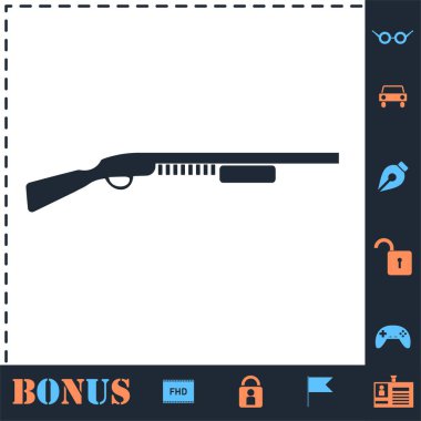 Av tüfeği simgesi düz