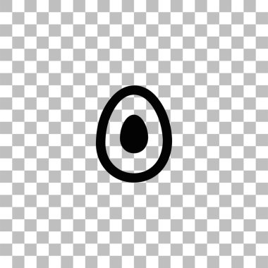 Avokado simgesi düz