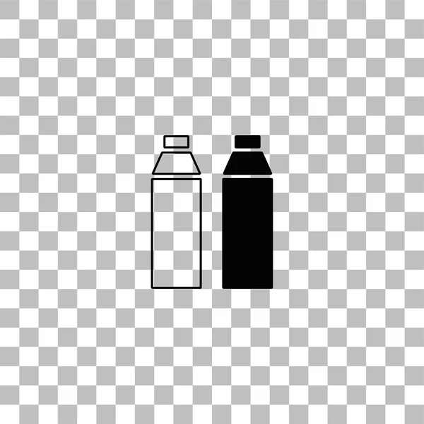 Icono de botella de plástico plana — Archivo Imágenes Vectoriales