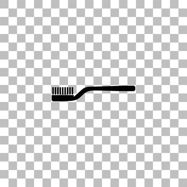 Icono de cepillo de dientes plano — Archivo Imágenes Vectoriales