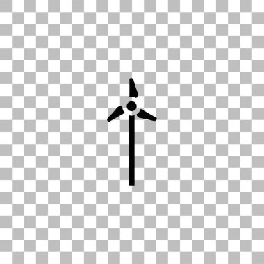 Yel değirmeni simgesi düz