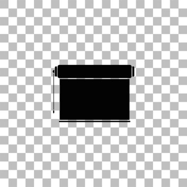 Projektör roller ekran simgesini düz