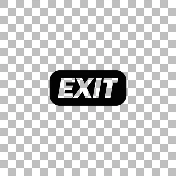 Exit icon flat — Stock Vector