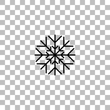 Kar tanesi simgesi düz