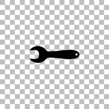 İngiliz anahtarı simgesini düz