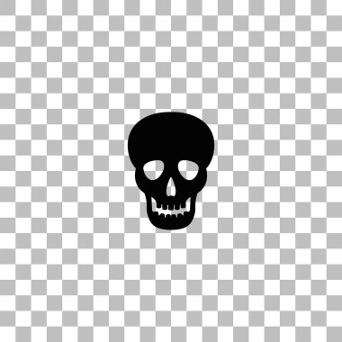 Kafatası simgesi düz