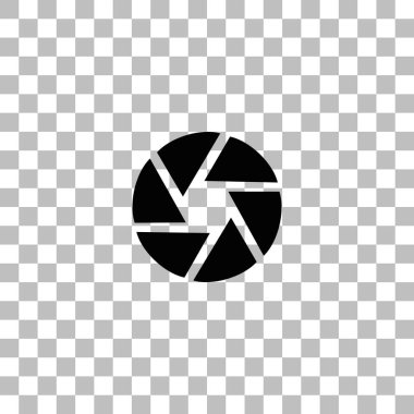 Diyafram diyafram simgesi düz