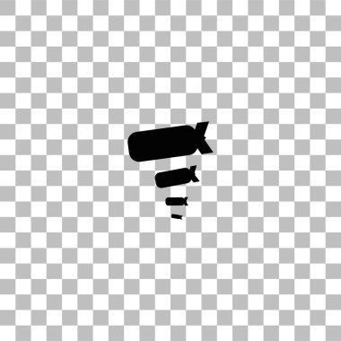 Simge düz bombalama