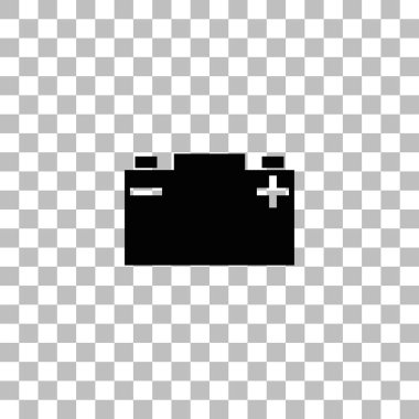 Araba pil simgesi düz