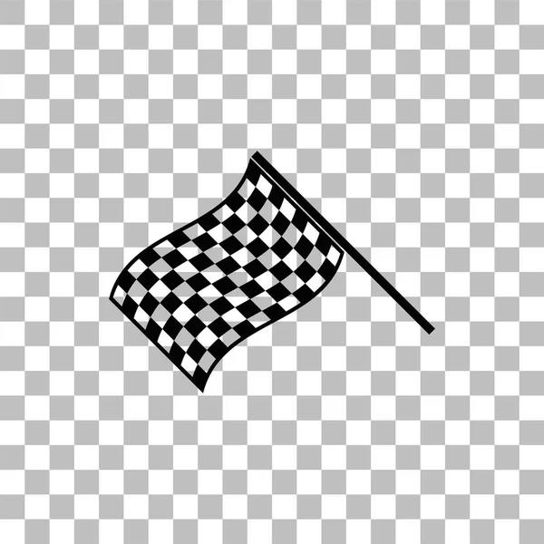 Racing Flag icono plano — Vector de stock