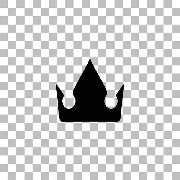 Crown ikona plochý — Stockový vektor